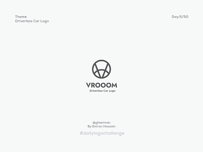 Driverless Car Logo- Daily Logo Challenge: Day 5 branding car logo dailylogo design graphic design icon letter logo logo vector