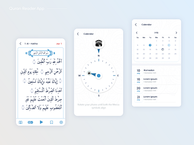 Quran Mobile Application - II design flat illustration minimal ui ux