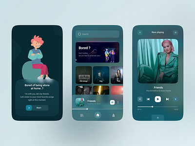 music player concept music music player ui design