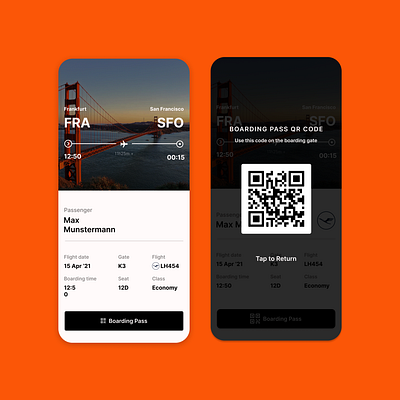 Daily UI #024 - Boarding Pass 024 boardingpass challenge dailyui dailyuichallenge design flight ui uidesign