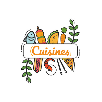 Cuisines design graphic design illustration vector