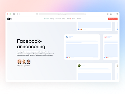 PL & Partners - Facebook Advertising Landing Page. branding design landing page ui ux web web design webdesign