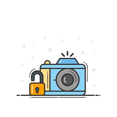 Camera graphic design illustration vector