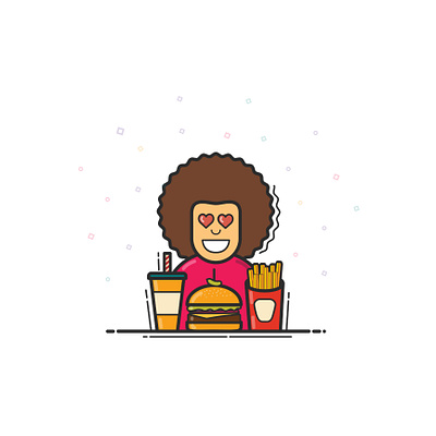 Favorite Food graphic design illustration