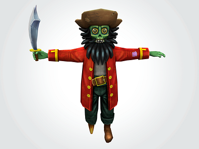 Zombie Black Beard! 3d black beard mobile game zombie