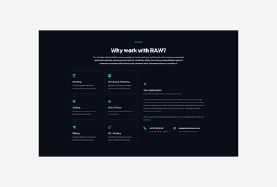 Key Selling Point Section - RAW Web Design branding design landing page ui web web design webdesign