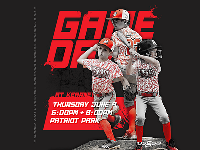 Gameday Social Card baseball design social sports web