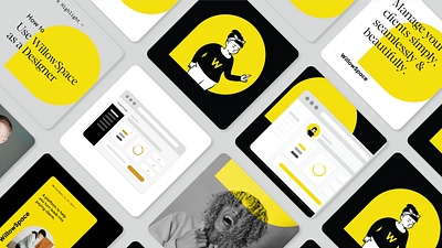 WillowSpace Social Media Campaign + Graphics brand design brand identity branding graphic design illustration logo logo design
