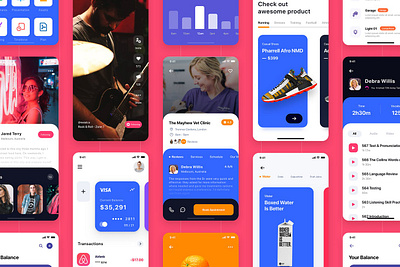 Multipurpose Card-based_ADOBE XD 3d animation app branding concept design development graphic design illustration logo motion graphics ui ui design ui kit user interface ux ux design vector web design web development