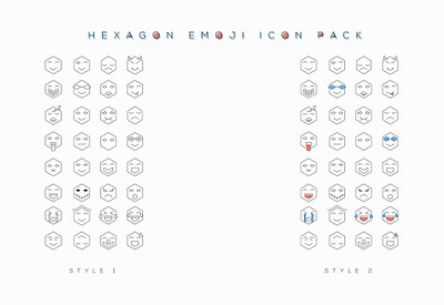 Hexagon Emoji Pack app emoji pack chat emoji creative emoji emoji emoji icon emoji pack hexagon emoji hexagon icon pack hexagonal icon icon icon design icon designer icon pack minimalist emoji pack monoline polygon icon simple emoji technology icon pack thin