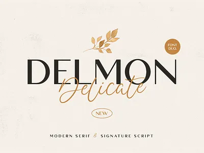 Delmon Delicate beauty brush classy display elegant fancy fashion feminine font glamour gold handwriting handwritten lettering sans sans serif script stylish wedding