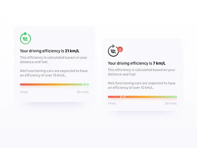 🍃 Car efficiency car mobile product design