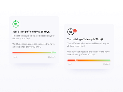🍃 Car efficiency car mobile product design