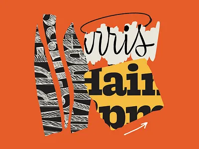 Collage #1 collage lettering type design typeface design