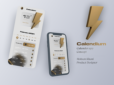 Calendium 3d 3dicon glassmorphism illustration minimal