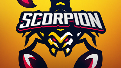 Scorpion branding illustrator logo mascot logo scorpion