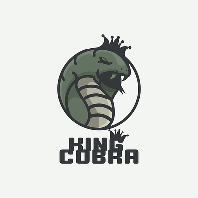 king cobra animation branding cobra design flat illustration king logo snake typography ui ux vector