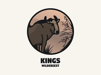 wildebeest animation branding design flat illustration logo typography ui ux vector