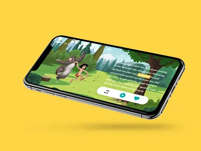 Children reading app children reading ui design