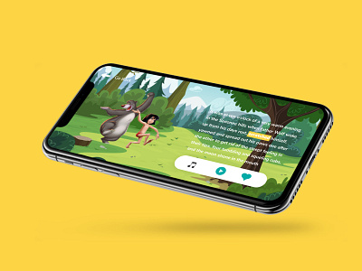 Children reading app children reading ui design