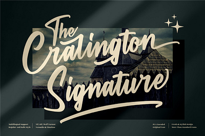 The Cralington Signature - Signature Script Font 3d animation app branding design graphic design icon illustration logo motion graphics typography ui ux vector