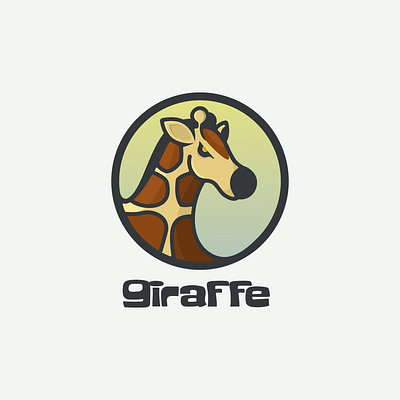 giraffe animals animation branding design flat giraffe illustration logo typography ui ux vector