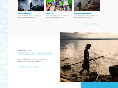 Travel and Adventure Website adventure travel website