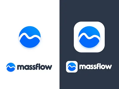 Massflow.io | Logo Design app branding design graphic design icon logo minimal ui web website