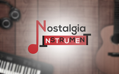 Nostalgia Instrument branding design fiverr designer graphic design guitar hologram icon id illustration instrument keyboard logo monogram music musical logo song