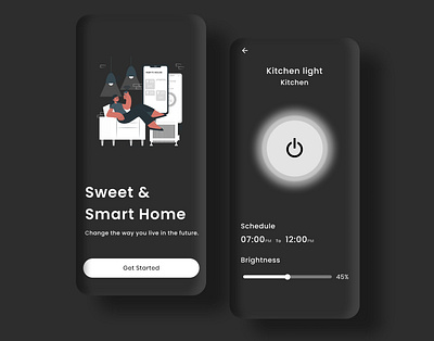 Smart Home App app app design design illustration ui uidesign ux