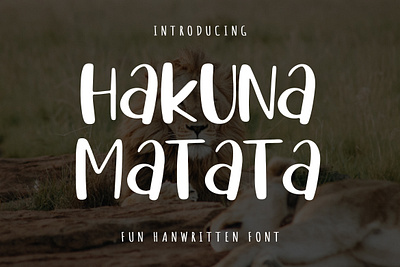 Hakuna Matata cute font fashion font font fonts friendly font hakuna matata handwritten