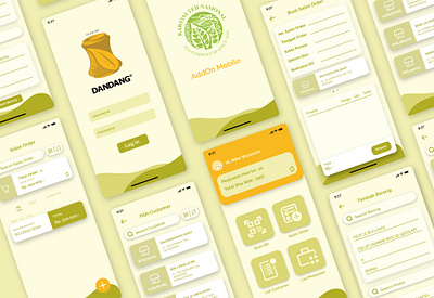 AddOn Mobile (Salesman Mobile Apps) app branding design mobile ui design ux uxdesign