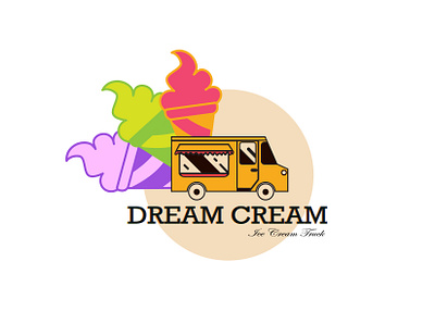 Ice Cream Truck Logo branding design graphic design illustration logo vector