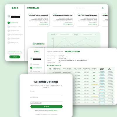 Data Collection System - Web collaborate data design green logo sb admin simple webdesign