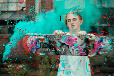 Photoshop Glitch Effect design graphic design