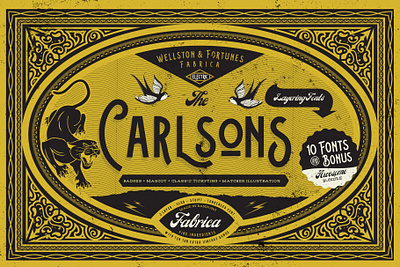 Carlsons (10 Fonts + Bonus) beer classic flat illustration font font bundle illustration logo packaging type typo typographic vector vintage vintage font