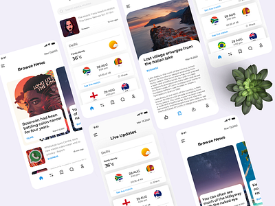 Online News App UI/UX app design app interaction design mobile application news news app design news ui news ux online news online news ui online news ux ui ui design ux design