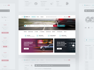 Gafa Auto automotive car ecommerce eshop hero landing minimal search ui ux web webdesign website