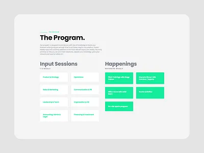 leAD ・ join the program cms frontend interactiondesign webdesign