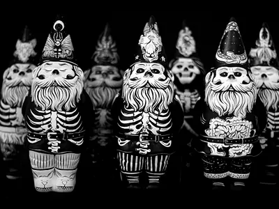 Seven Deadly Gnomes color palette coloring comic editorial goth horror horror comic inking retro vintage