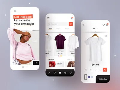 Clothing Store App - Ecommerce app design branding clothes clothing clothing app design ecommerce ecommerce app fashion fashion app figma mobile app shopping shopping app store style trend ui ui design ux