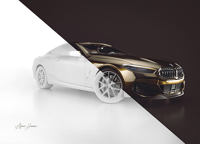 BMW i8 3d 3d arts 3d design branding cinema4d design illustration