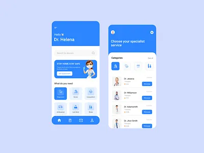 Medical Mobile App UI design doctor medica hero header mobile app typography ui ux