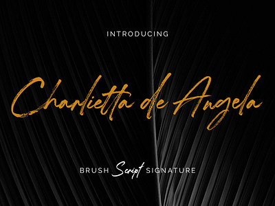 Charlietta de Angela - Brush Script