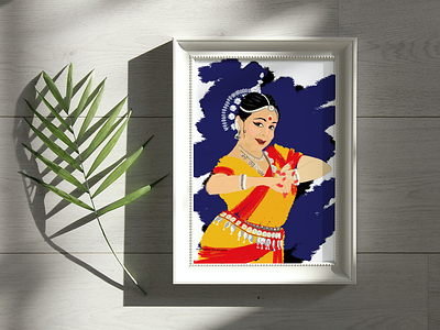 Elegance personified art artist choreography classical dance dance dance love danceclass dancer digital art digital illustration frame guru illustration indian classical dance odissi painting