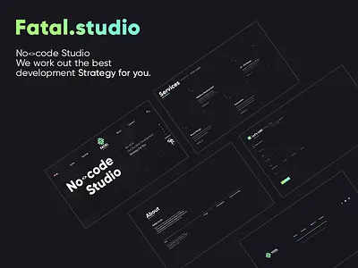 #Webflow / No-code studio branding design web webflow