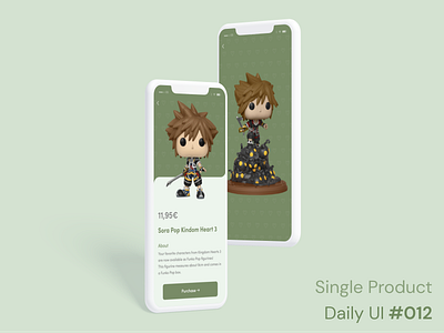 Daily UI 012 - Single Product 012 article daily ui design figma funko pop goodies interface kingdom hearts kingdom hearts 3 mockup product product design product page ui ux