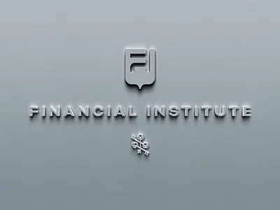 Wall Signage for Financial Institute concrete finance institute logo signage stone wall