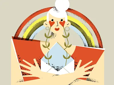 Los Angeles Times - affairs column - character conceptual illustration editorial editorial illustration flowers ill illustration illustrator lgbt love magdaazab pride trans