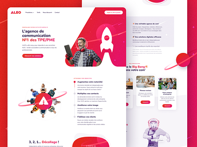 ALEO - Agency homepage agency astronomy branding design desktop homepage space ui ux web webdesign